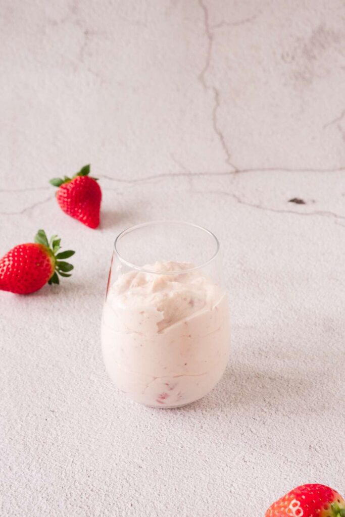 Strawberry mascarpone mousse 