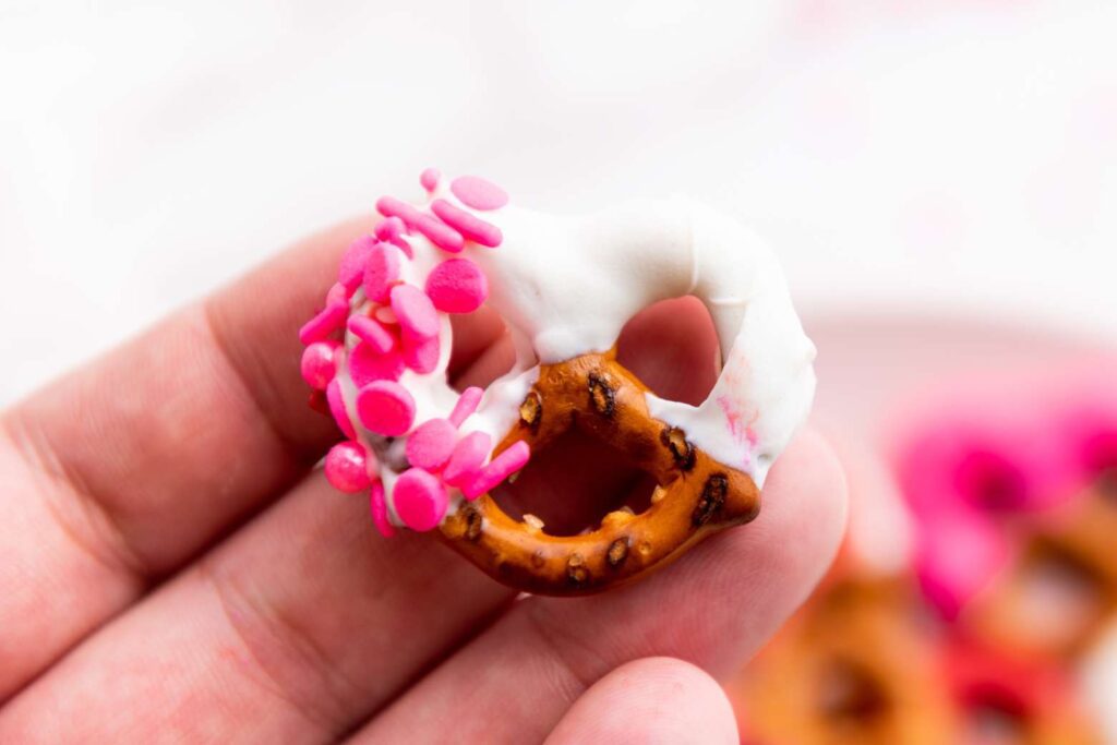 Valentine day pretzel
