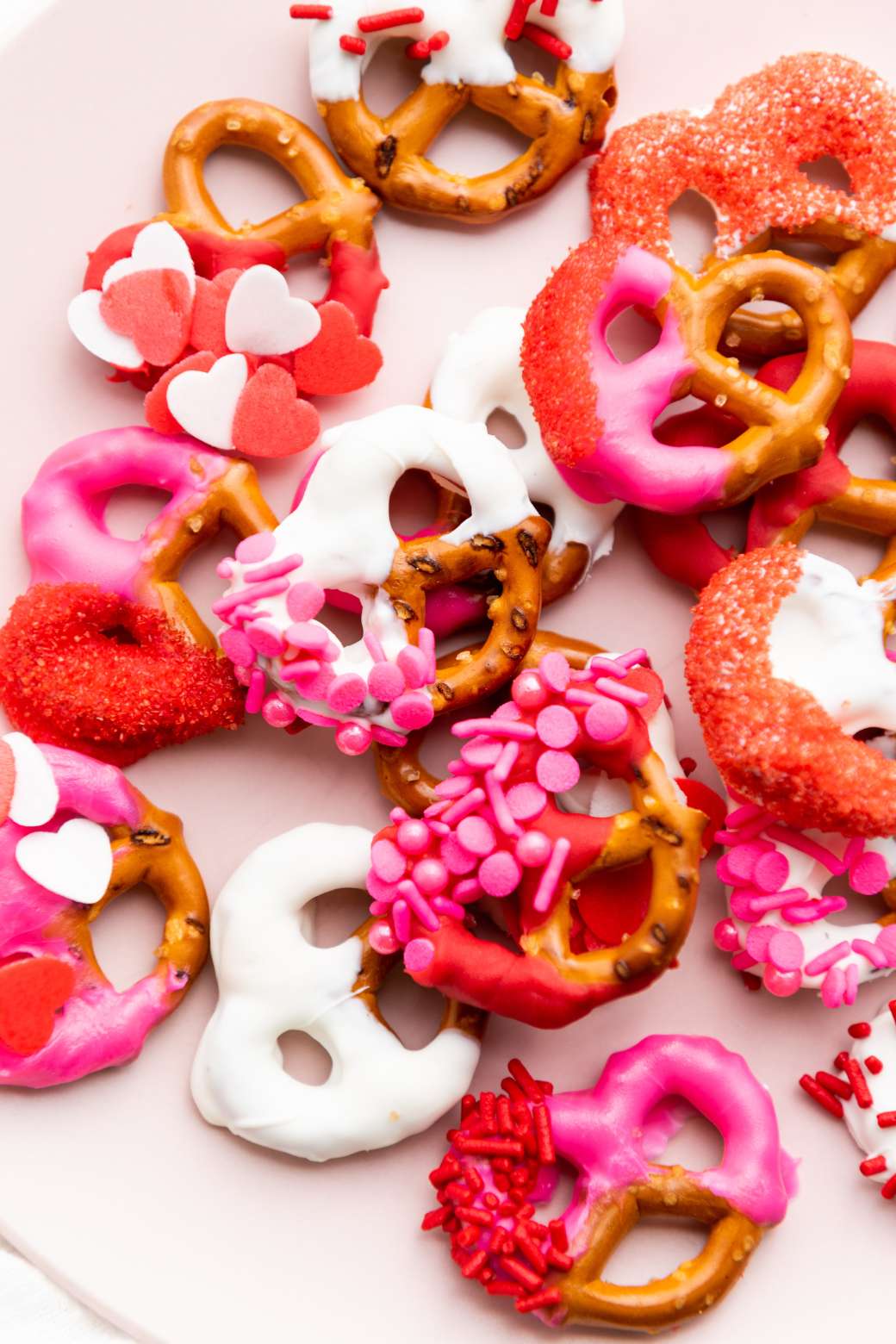 Valentine day pretzel