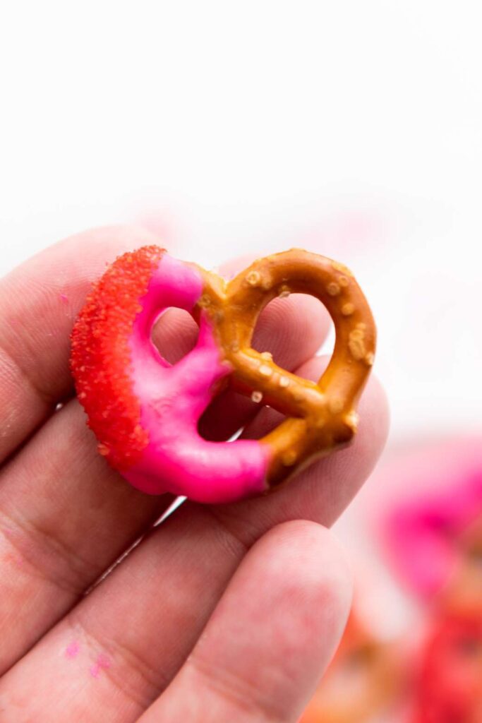 Valentine day pretzel