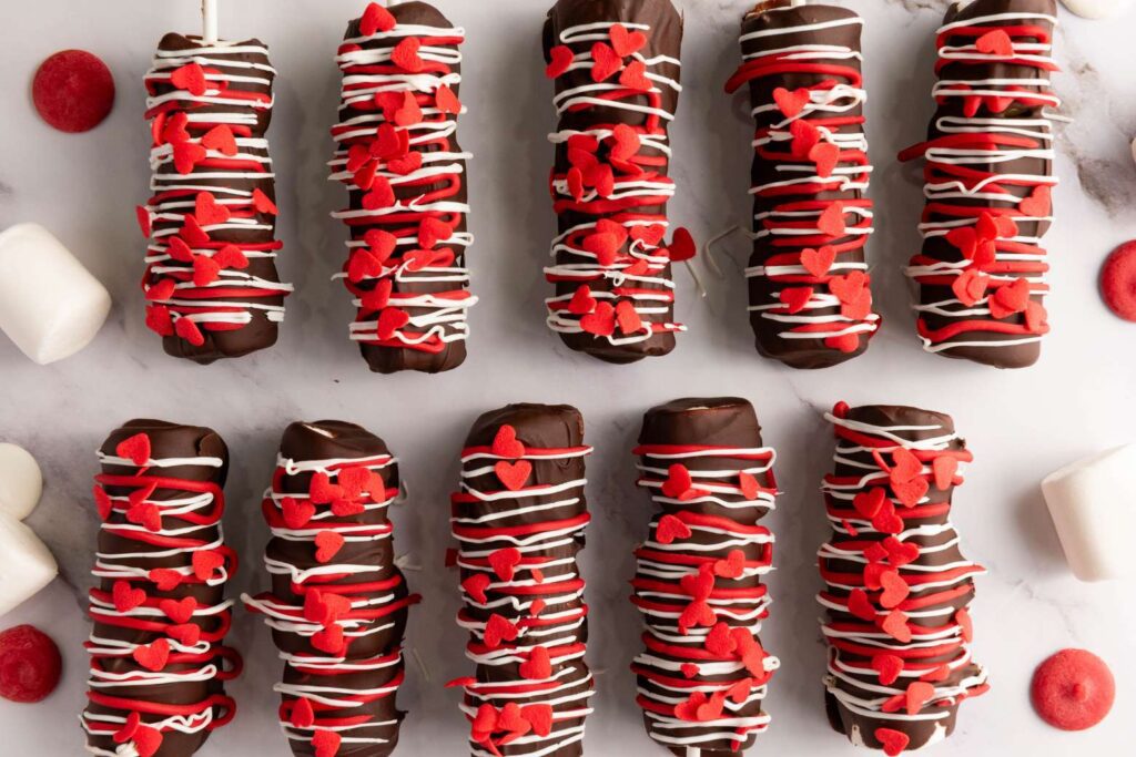 Valentines days marshmallows
