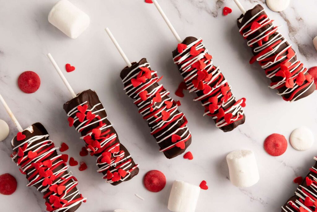 Valentines days marshmallows
