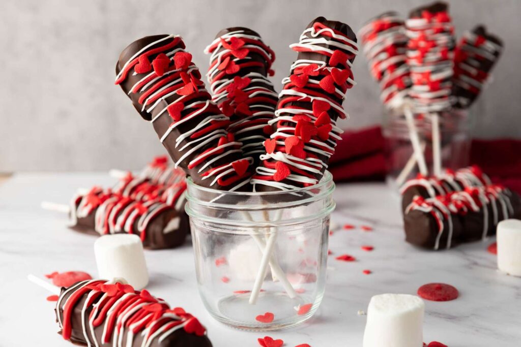 Valentines days marshmallows
