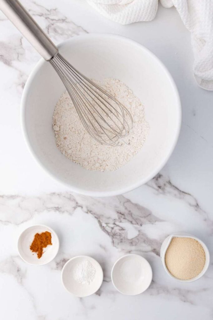 Vegan baked vanilla donuts