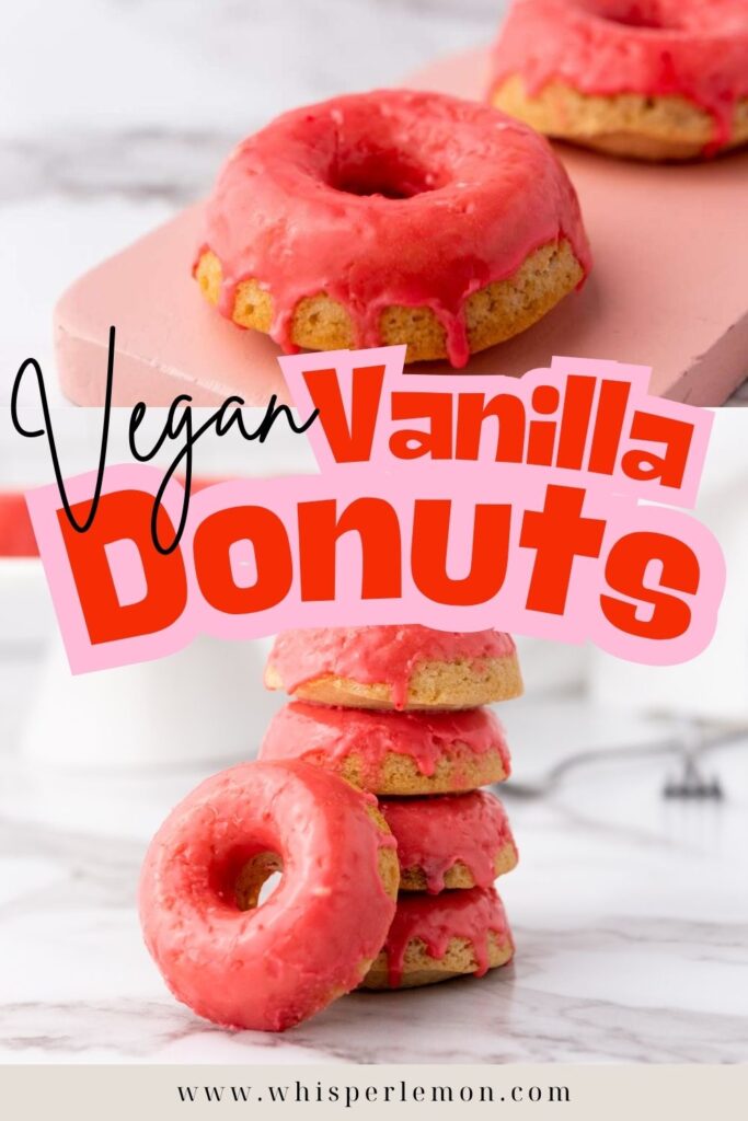 Vegan Baked vanilla donuts