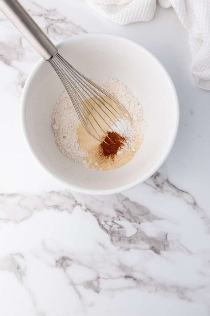 Vegan baked vanilla donuts