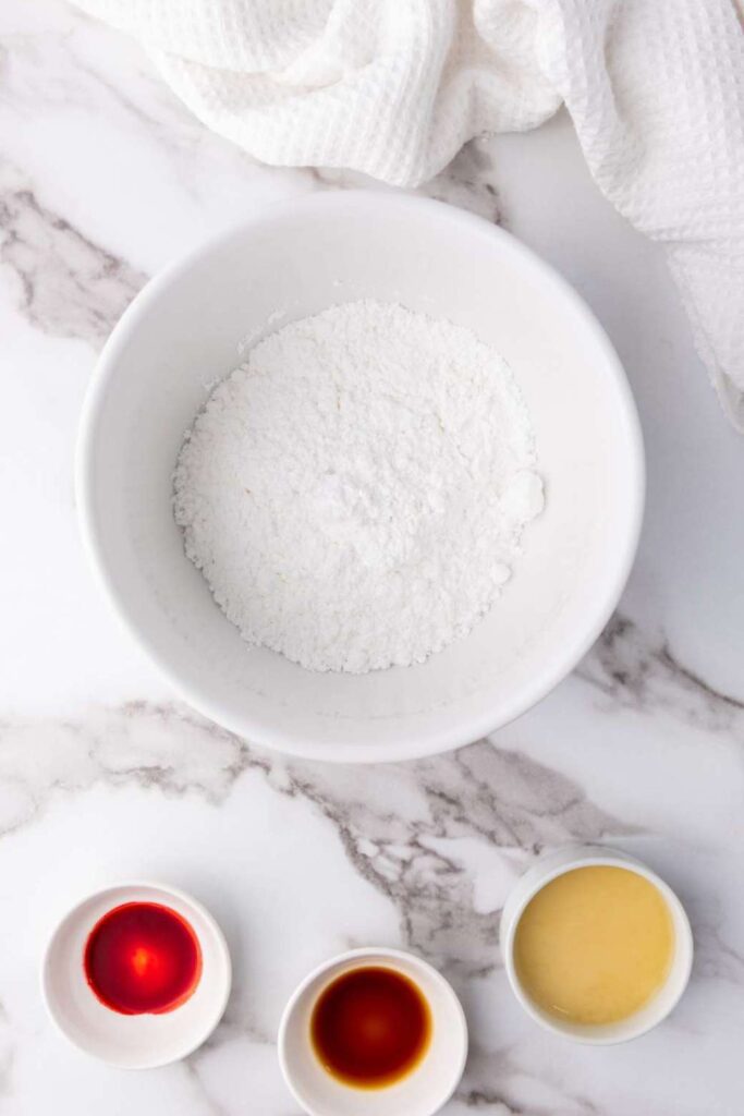Vegan baked vanilla donuts