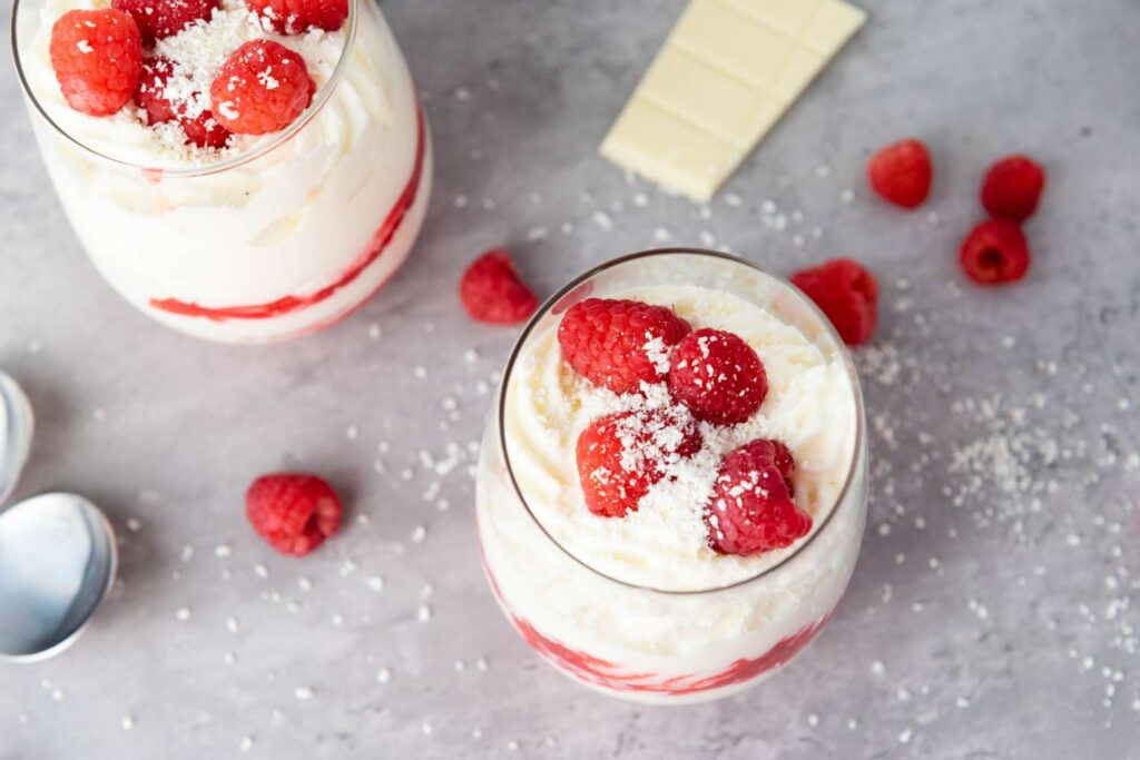 Chocolate raspberry mousse