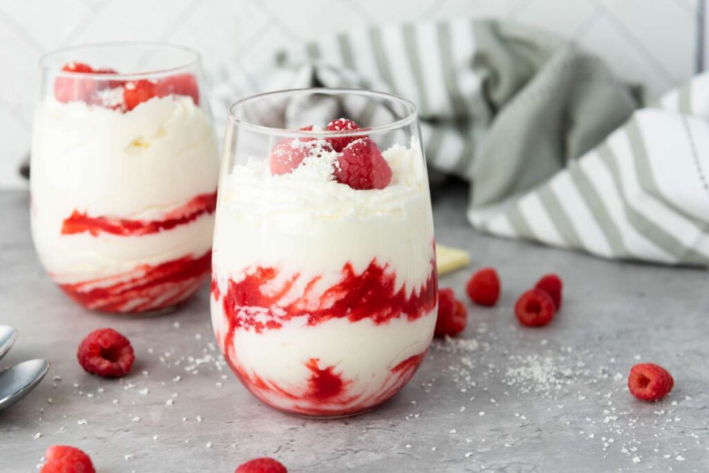 Chocolate raspberry mousse