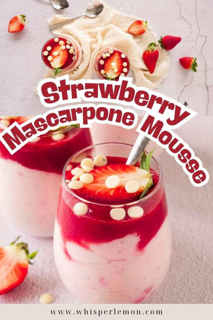 Strawberry mascarpone mousse 