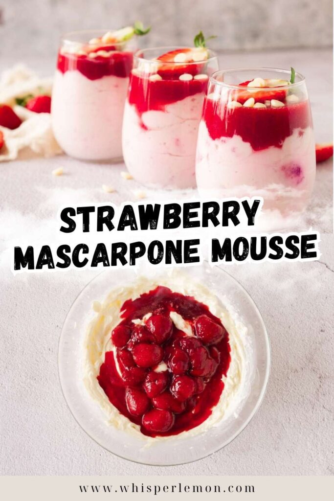 Strawberry mascarpone mousse 