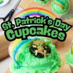 Saint patricks day rainbow cupcakes