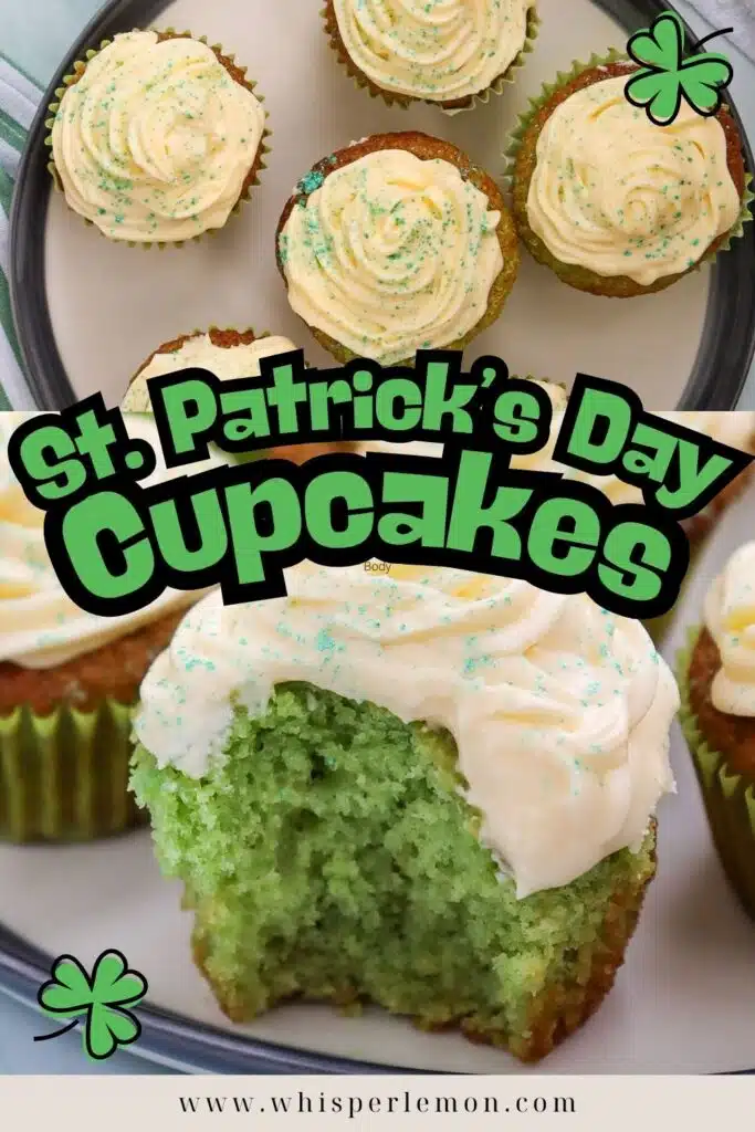 St patricks day green cupcakes