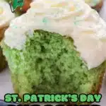 St patricks day green cupcakes