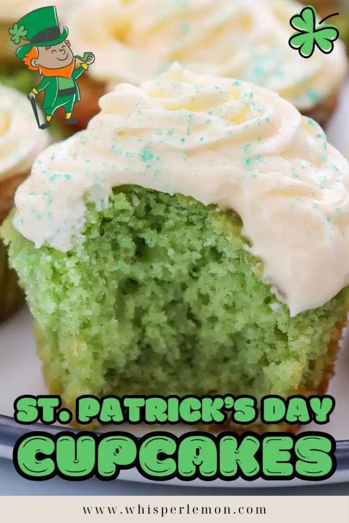 St patricks day green cupcakes
