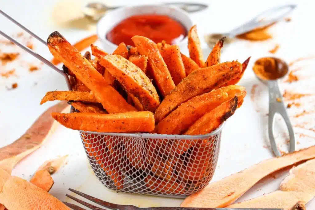 Air fryer sweet potato