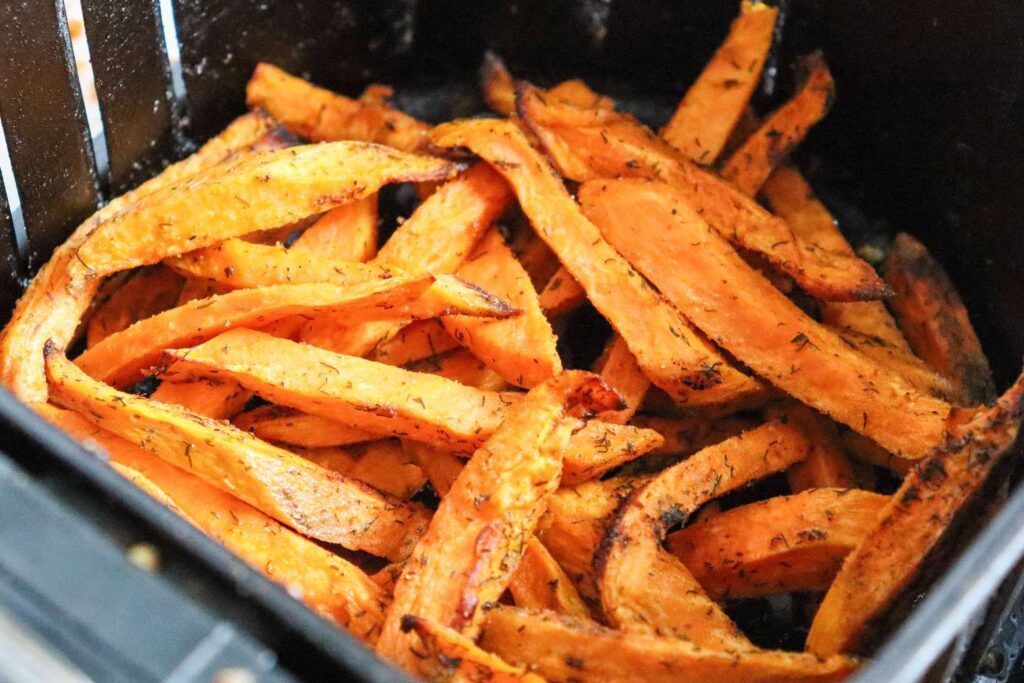 Air fryer sweet potato
