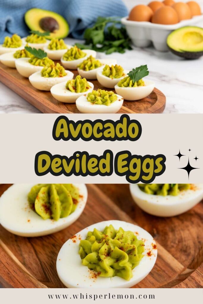 Avocado deviled eggs