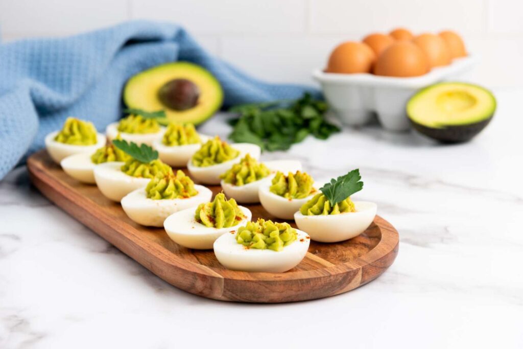 Avocado deviled eggs 