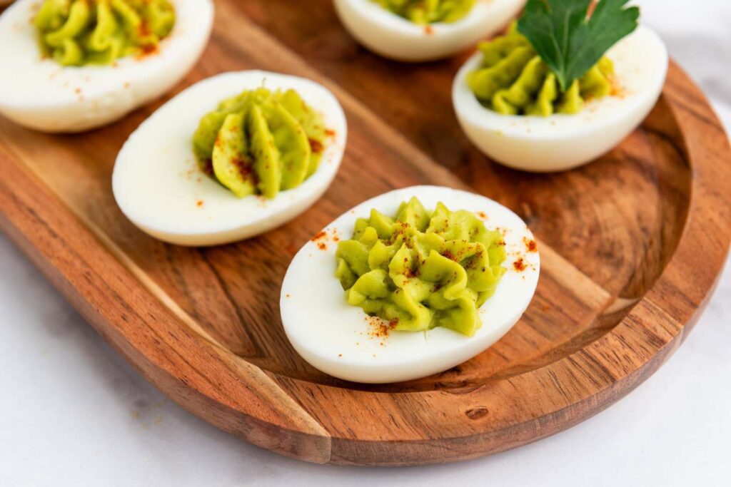 Avocado deviled eggs 