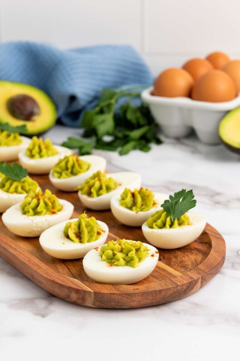 Avocado deviled eggs