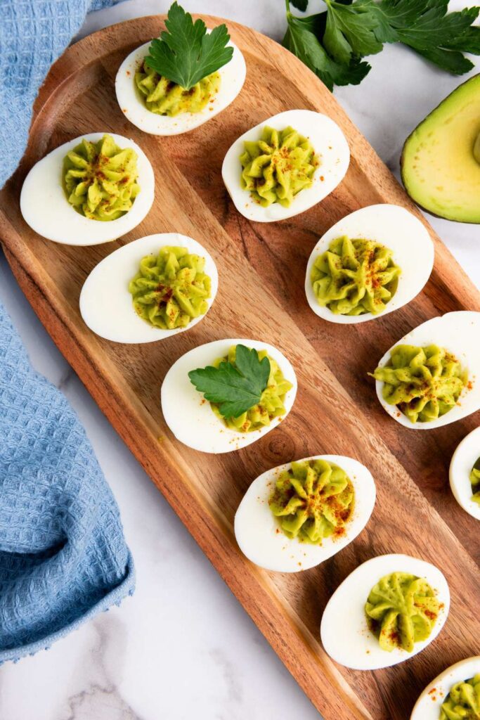 Avocado deviled eggs 