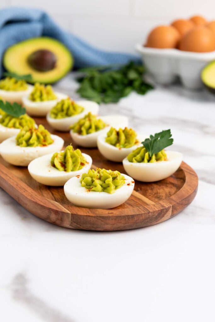 Avocado deviled eggs 