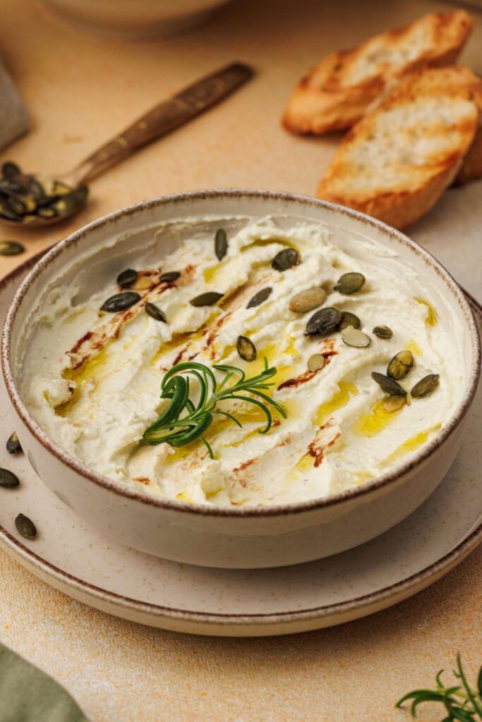 Creamy Baked Goat Cheese dip 
