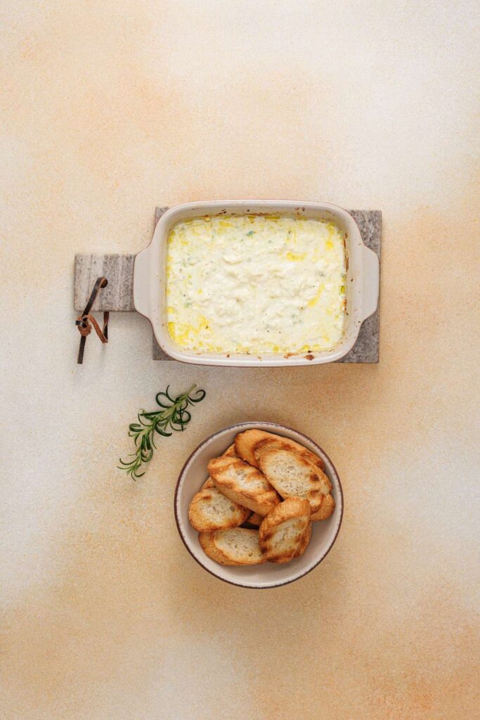 Creamy Baked Goat Cheese dip 