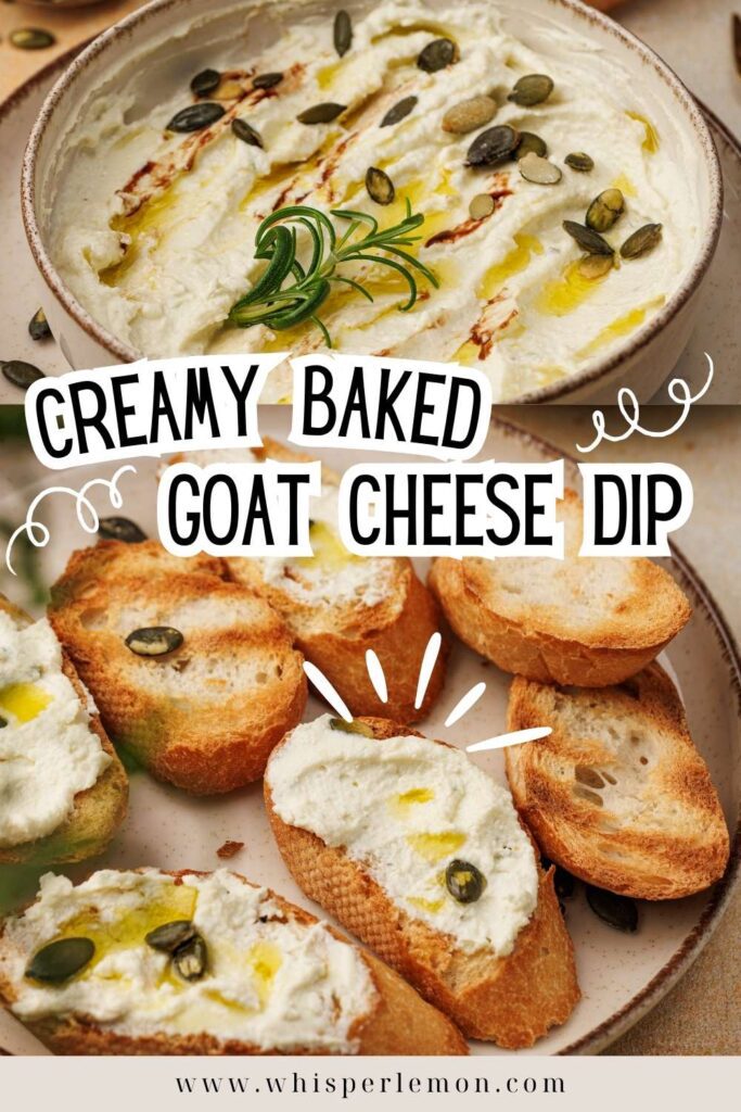Creamy Baked Goat Cheese dip 