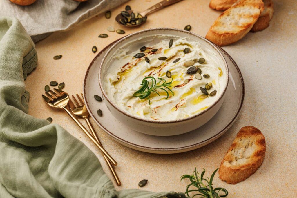 Creamy Baked Goat Cheese dip 