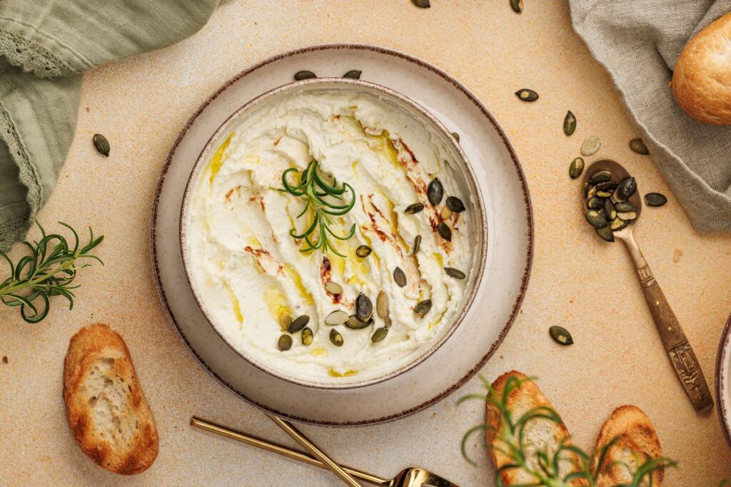 Creamy Baked Goat Cheese dip 