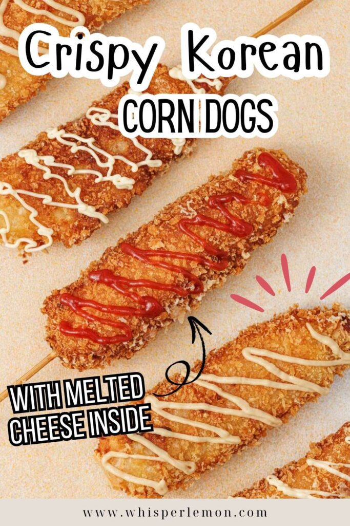 Crispy korean corn dogs