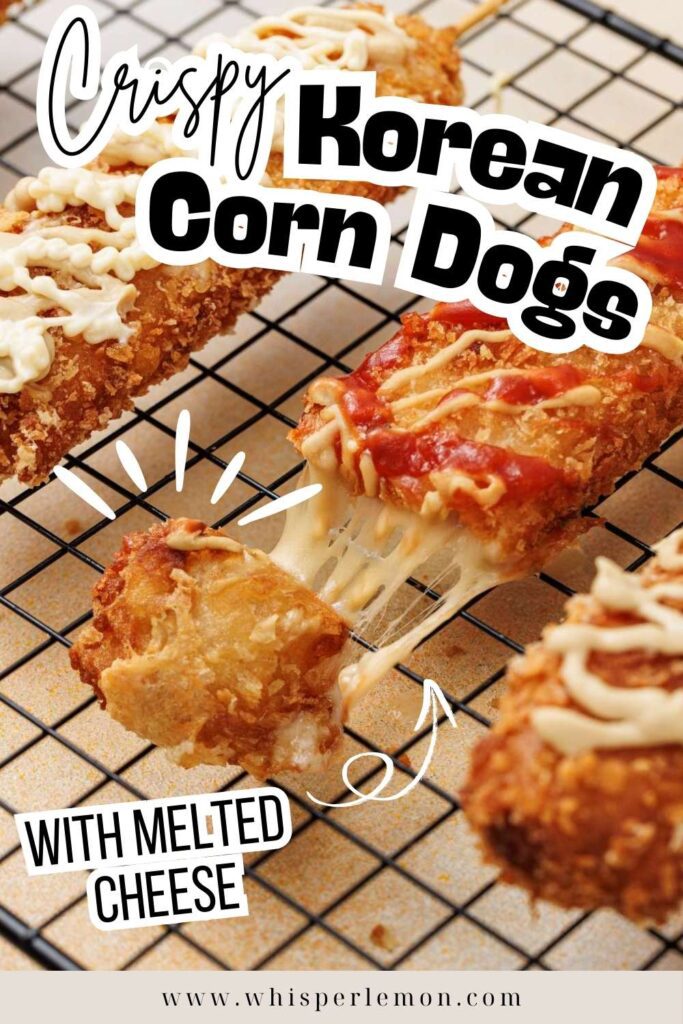 Crispy korean corn dogs