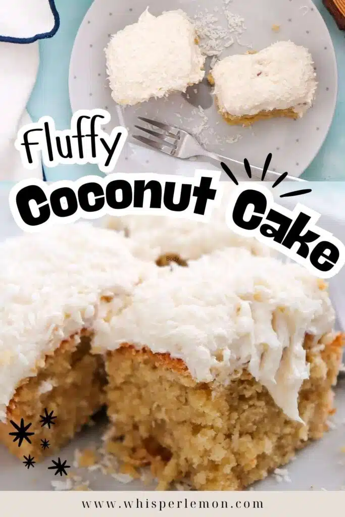 Fluffy coconut cake