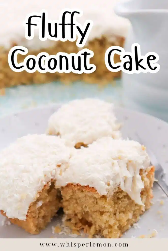 Fluffy coconut cake
