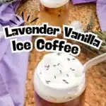 Lavender & Vanilla Ice coffee