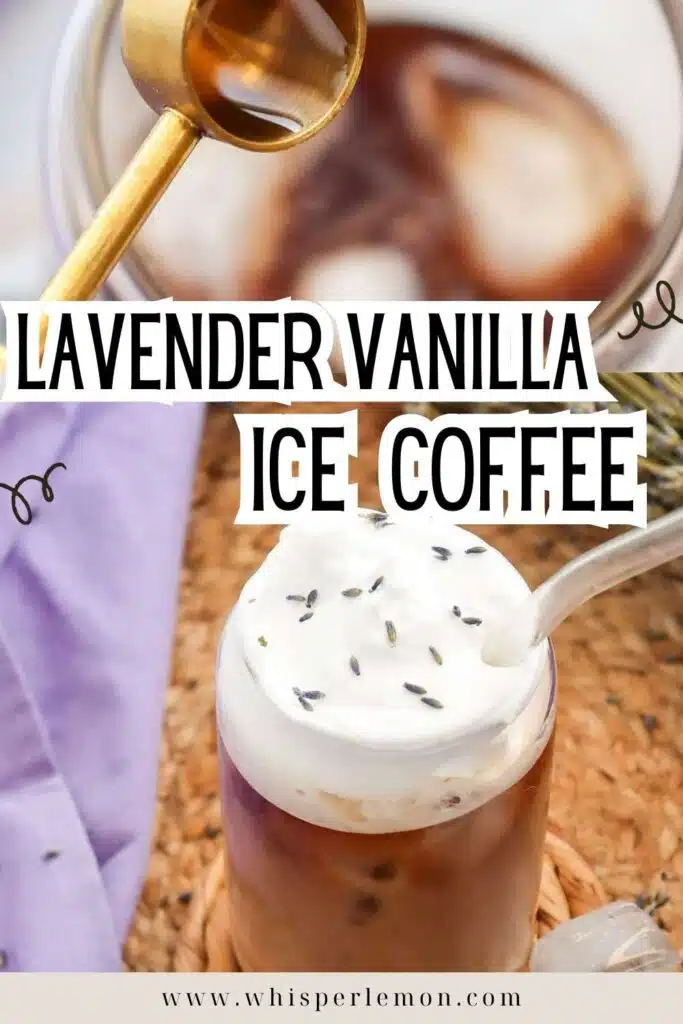 Lavender & Vanilla Ice coffee