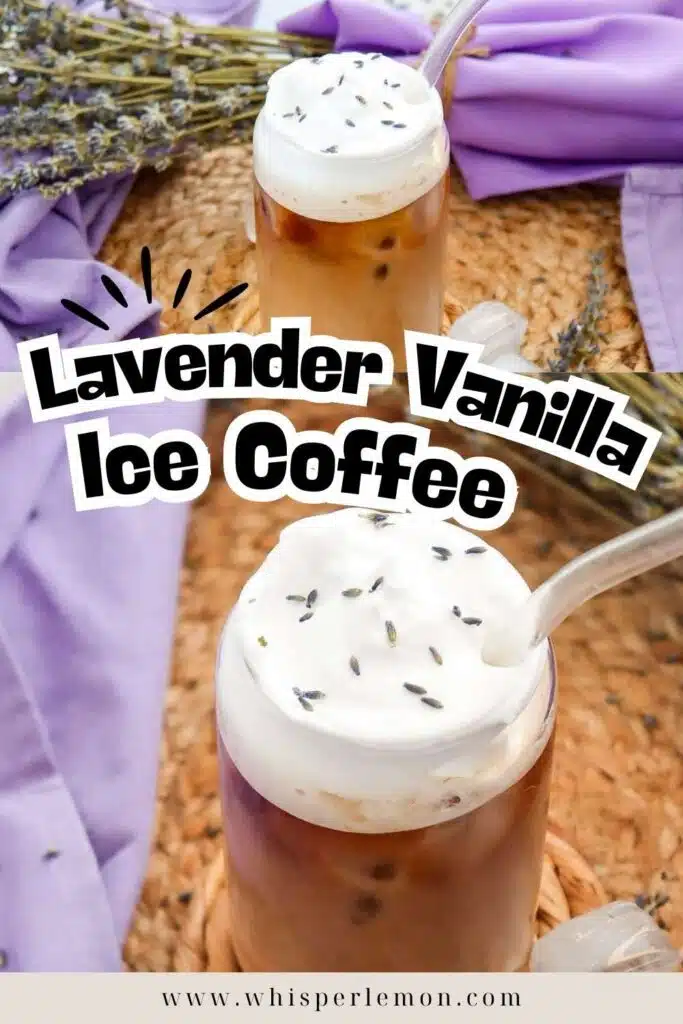 Lavender & Vanilla Ice coffee