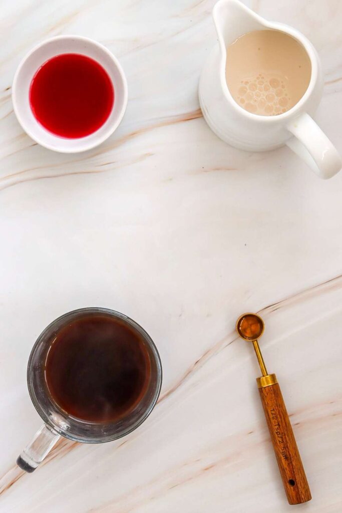 Lavender vanilla iced coffee