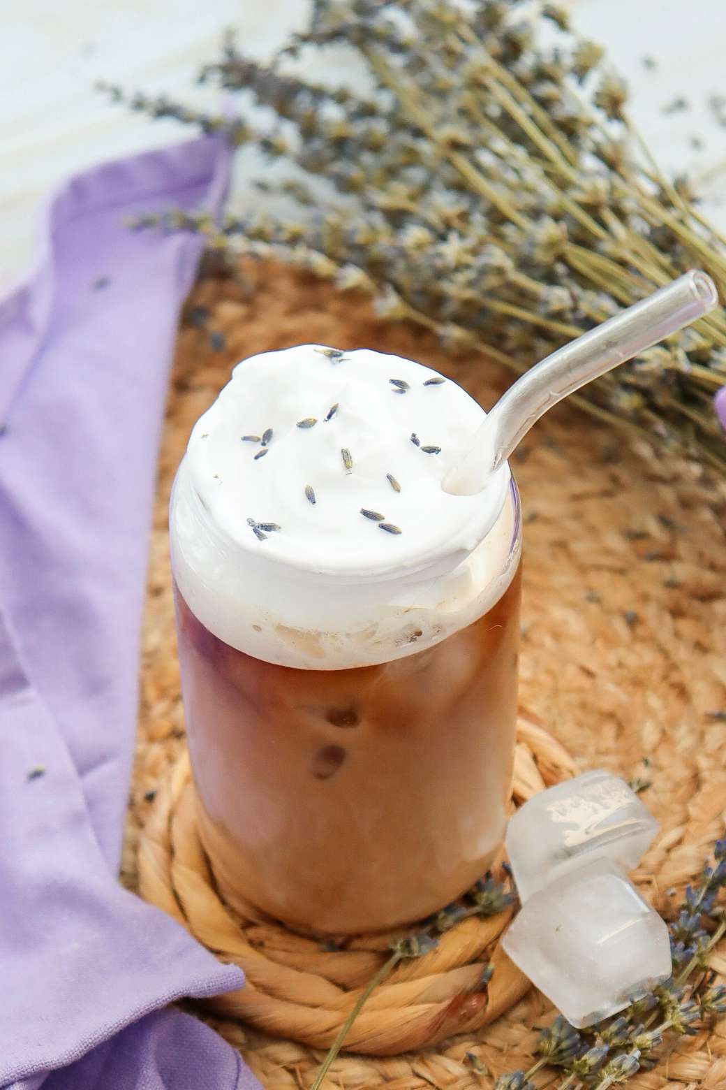 Lavender vanilla iced coffee 8