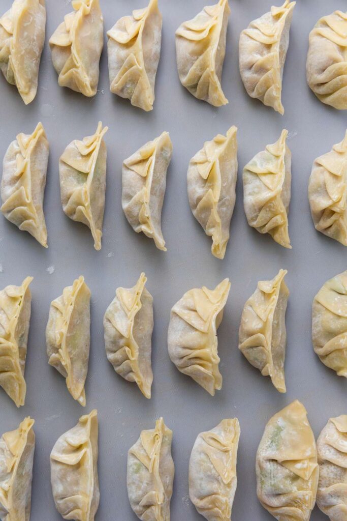 Pan fried pork dumplings