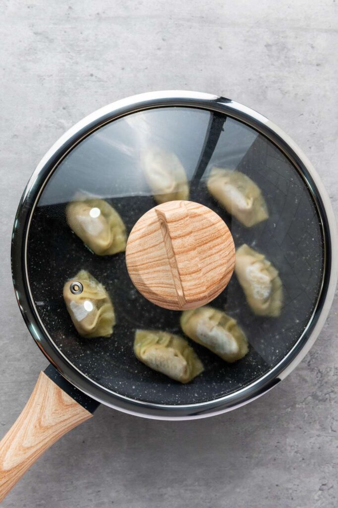 Pan fried pork dumplings