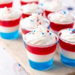 Patriotic jello cups
