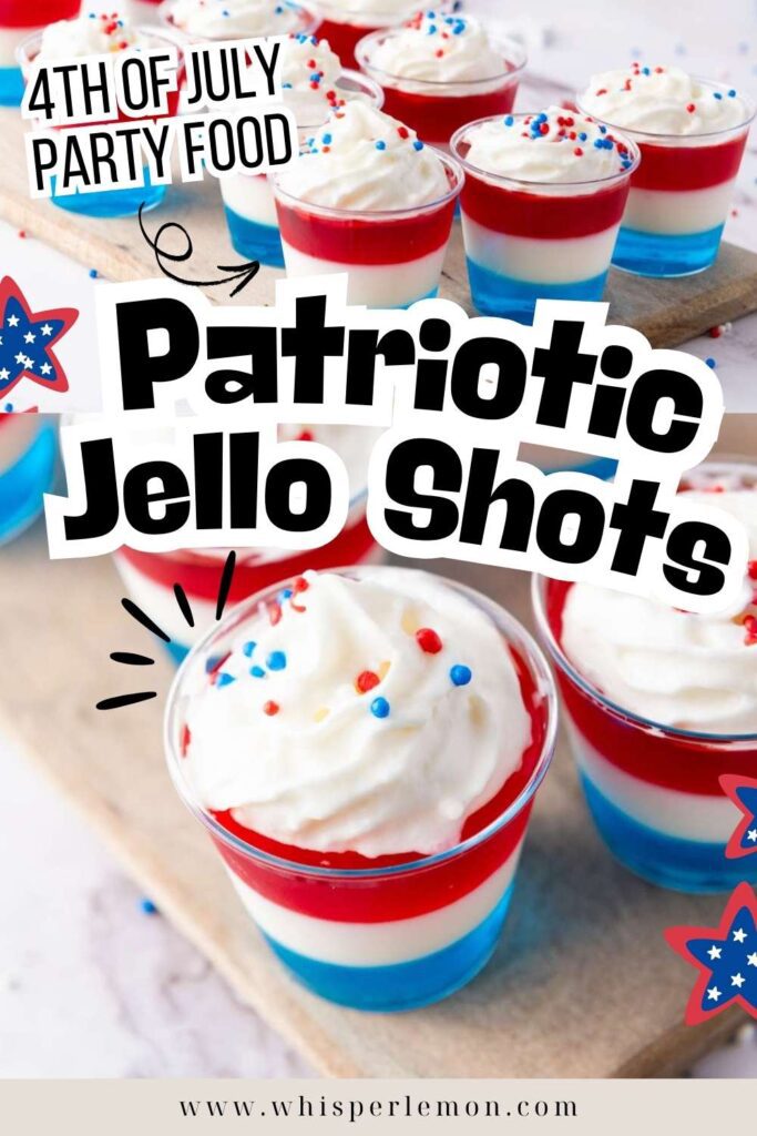 Patriotic jello cups 