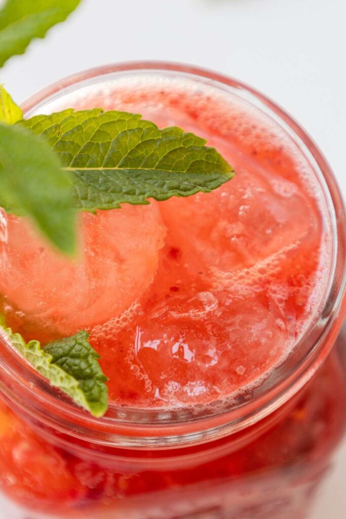 Raspberry Mojito Mocktail