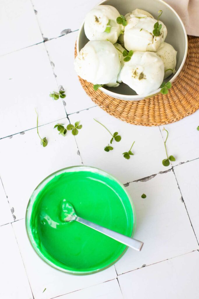 Saint Patricks Day Green Tea Truffles 