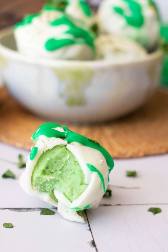 Saint Patricks Day Green Tea Truffles 