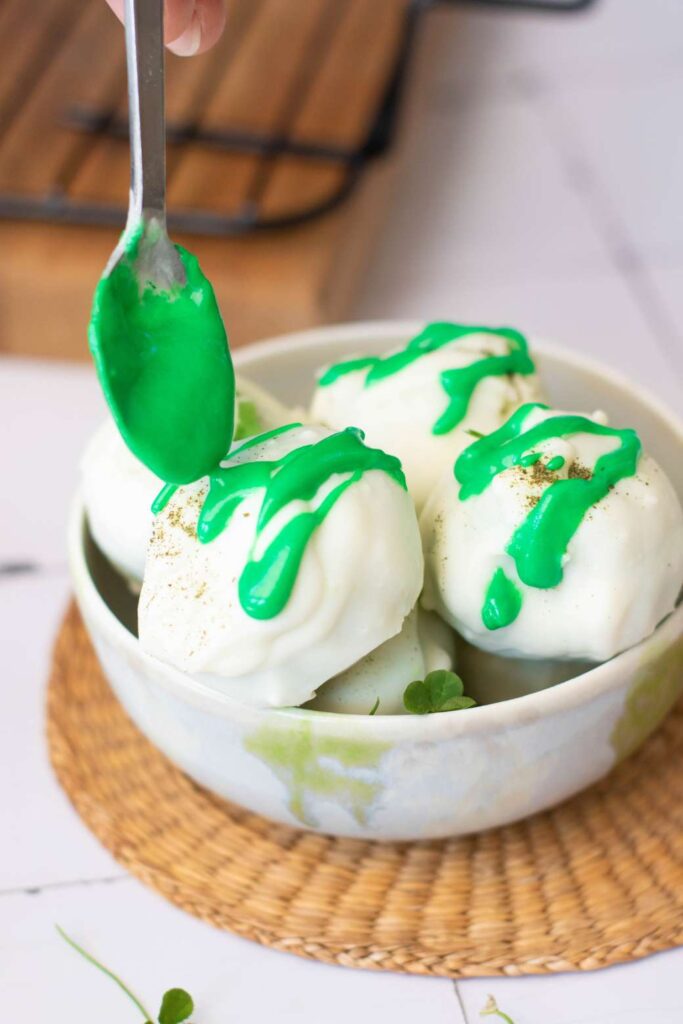 Saint Patricks Day Green Tea Truffles