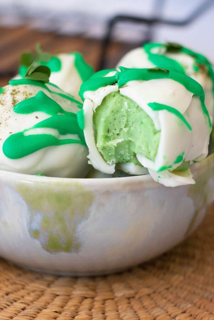 Saint Patricks Day Green Tea Truffles 